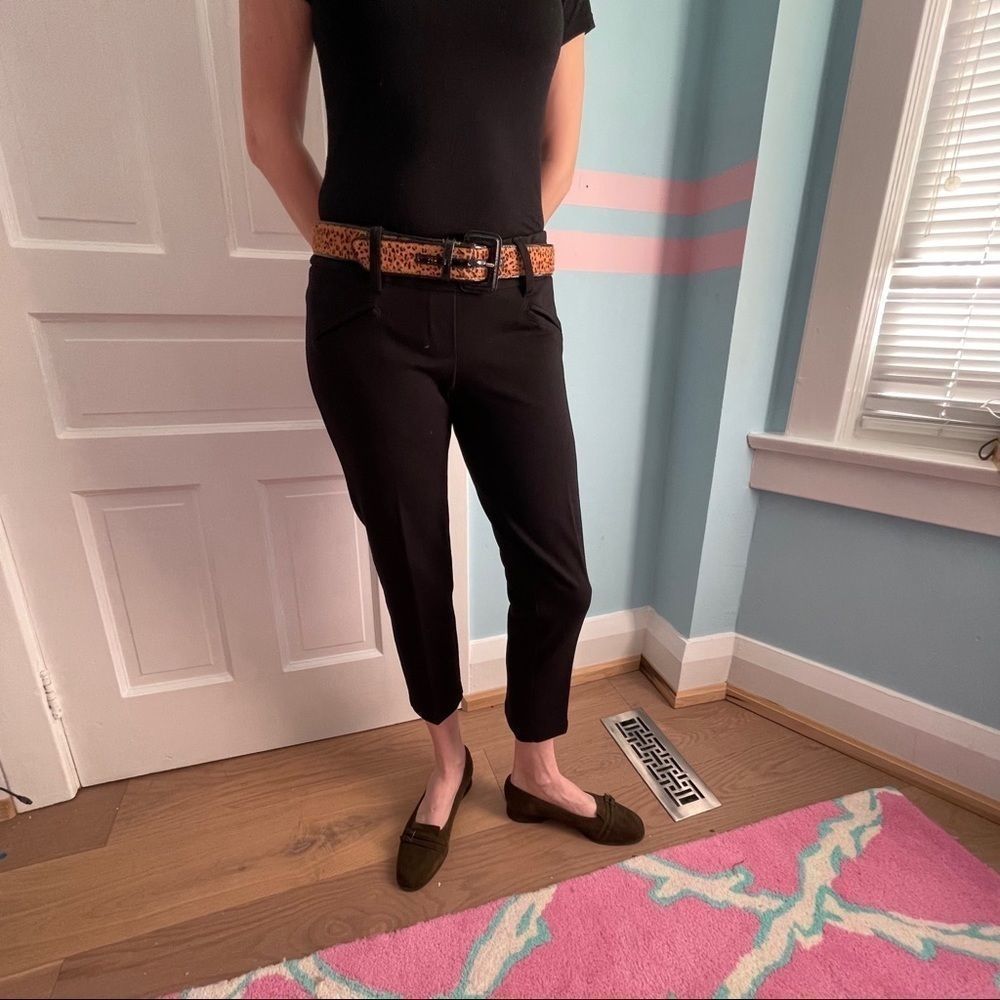 Jules & Leopold black pull on crop pants